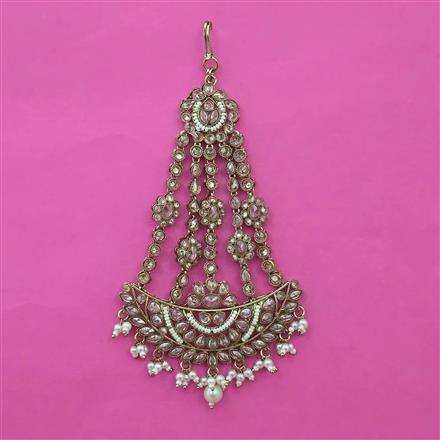 Antique Pearl Pasa with Mehndi Plating