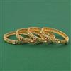 Antique Classic 4 Pc Bangles with Matte Gold Plating