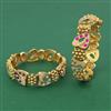 Antique Meenakari 2 Pc Bangles with Matte Gold Plating