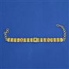 Antique Adjustable Bracelet with Matte Gold Plating