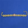 Antique Adjustable Bracelet with Matte Gold Plating
