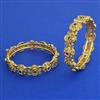 Antique Openable 2 Pc Bangles with Matte Gold Plating