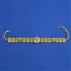 Antique Adjustable Bracelet with Matte Gold Plating