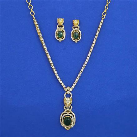 Antique Animal Necklace with Matte Gold Plating