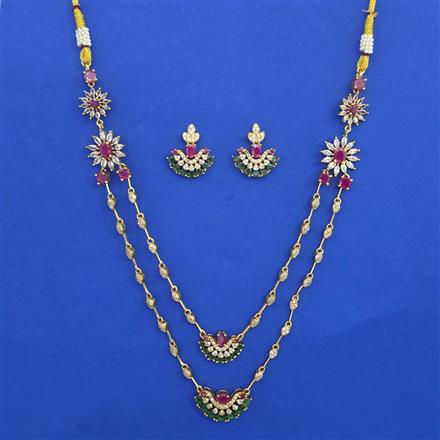 Antique Layered Necklace with Gold Plating