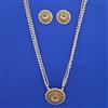 Antique Birds Pendant Set with Gold Plating