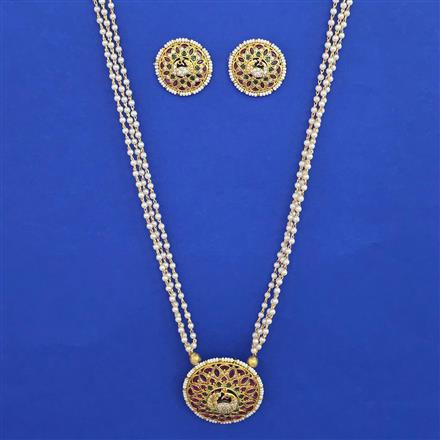 Antique Birds Pendant Set with Gold Plating