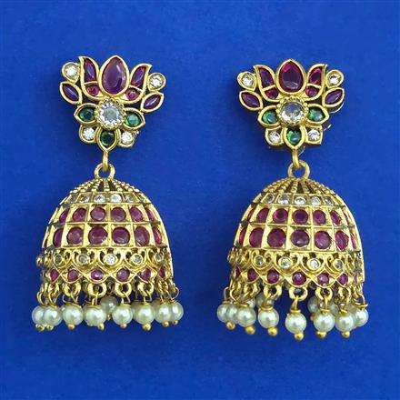 Antique Jhumki with Gold Plating