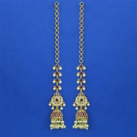 Antique Chand Earring with Gold Plating