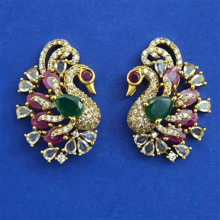 Antique Birds Earring with Gold Plating