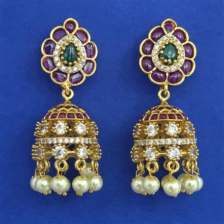 Antique Pearl Earring with Gold Plating