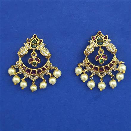 Antique Pearl Earring with Gold Plating