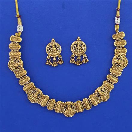 Antique Temple Necklace with Gold Plating