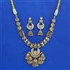 Antique Classic Necklace with Matte Gold Plating
