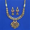 Antique Classic Necklace with Matte Gold Plating
