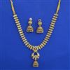 Antique Classic Necklace with Matte Gold Plating