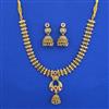 Antique Classic Necklace with Matte Gold Plating