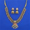 Antique Classic Necklace with Matte Gold Plating