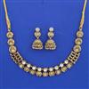 Antique Classic Necklace with Matte Gold Plating