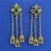 Antique Jhumki with Mehndi Plating