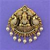 Antique Temple Hair Brooch with Matte Gold Plating