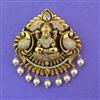 Antique Temple Hair Brooch with Matte Gold Plating