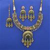 Antique Birds Necklace with Matte Gold Plating