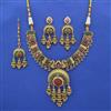 Antique Birds Necklace with Matte Gold Plating