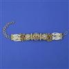 Antique Adjustable Bracelet with Gold Plating