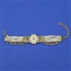 Antique Adjustable Bracelet with Gold Plating