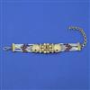 Antique Adjustable Bracelet with Gold Plating