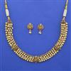 Antique Temple Necklace with Matte Gold Plating