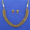 Antique Temple Necklace with Matte Gold Plating