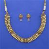 Antique Temple Necklace with Matte Gold Plating