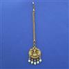 Antique Temple Tikka with Matte Gold Plating