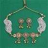 Antique Choker Necklace with Matte Gold Plating
