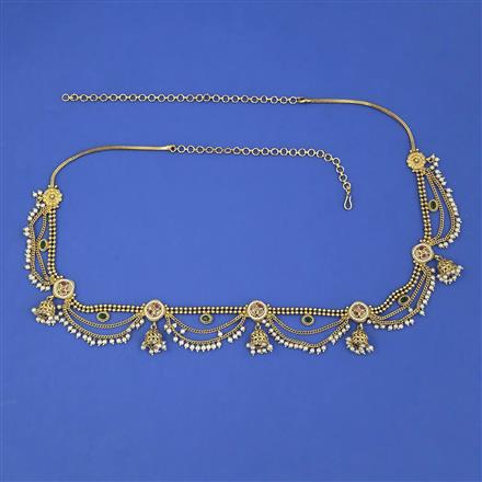 Antique Pearl Belt with Gold Plating