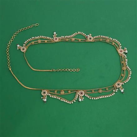 Antique Pearl Belt with Gold Plating