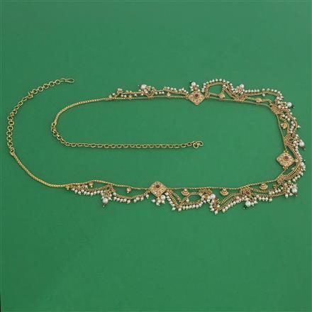 Antique Pearl Belt with Gold Plating