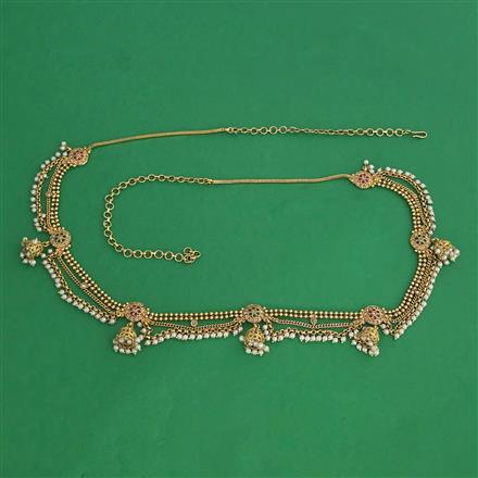 Antique Pearl Belt with Gold Plating