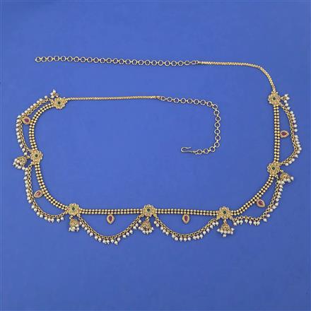 Antique Pearl Belt with Gold Plating