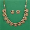 Antique Plain Gold Necklace with Gold Plating
