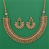 Antique Plain Gold Necklace with Gold Plating