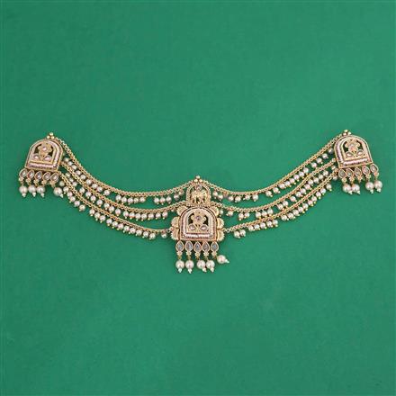 Antique Multi Layer Hair Brooch with Gold Plating