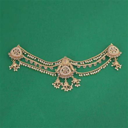 Antique Multi Layer Hair Brooch with Gold Plating