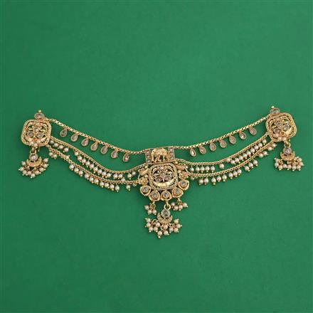 Antique Multi Layer Hair Brooch with Gold Plating