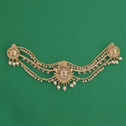 Antique Multi Layer Hair Brooch with Gold Plating