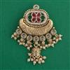 Antique Pearl Hair Brooch with Gold Plating