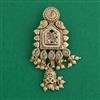 Antique Pearl Hair Brooch with Gold Plating