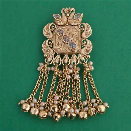 Antique Birds Hair Brooch with Gold Plating
